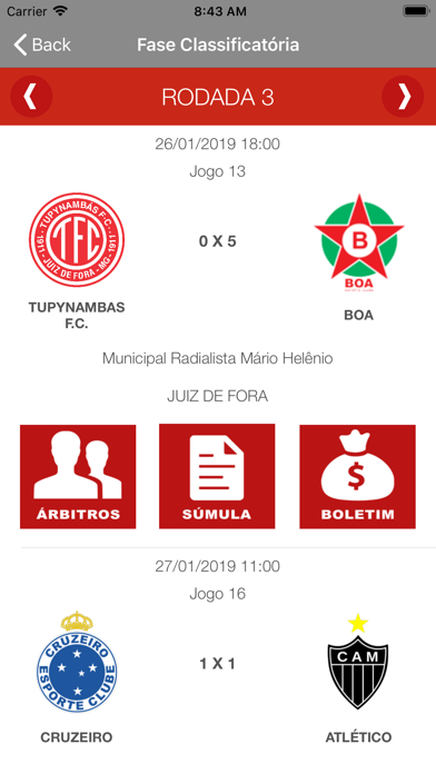 Federação Mineira de Futebol Screenshot