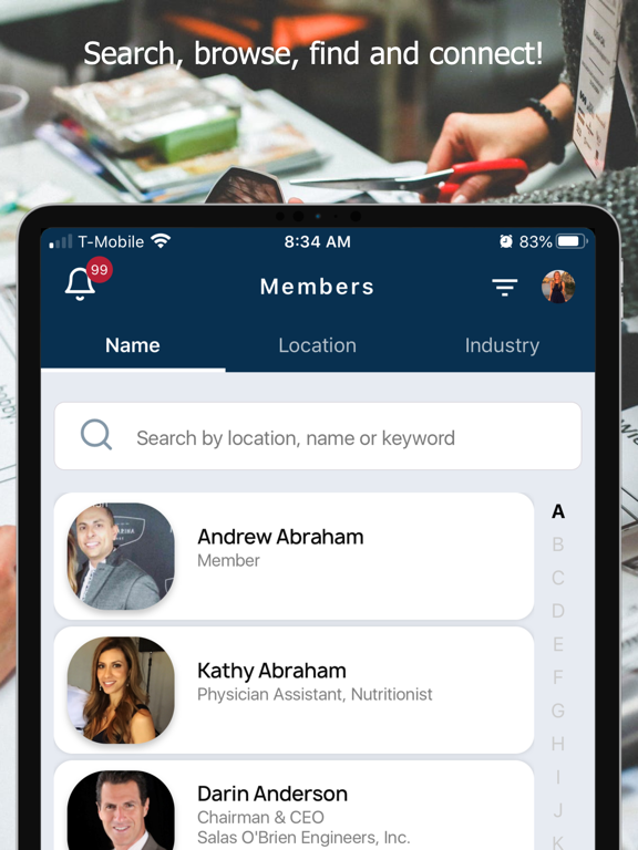 YPO Cal Coast iPad screenshot 3 - Business app