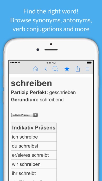 Screenshot #3 pour German Dictionary & Thesaurus
