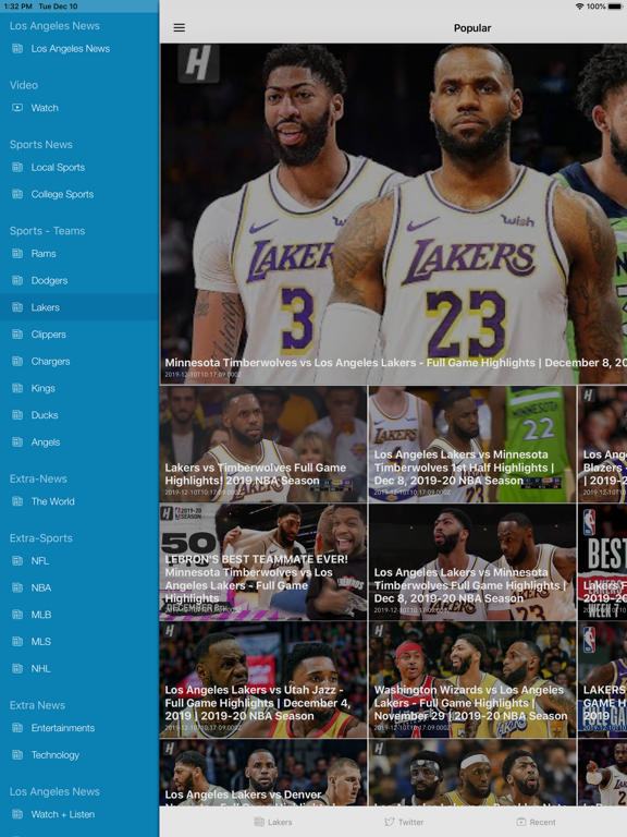 Los Angeles Local News Sports iPad screenshot 9 - News app