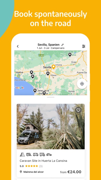 roadsurfer spots Campsites Screenshot