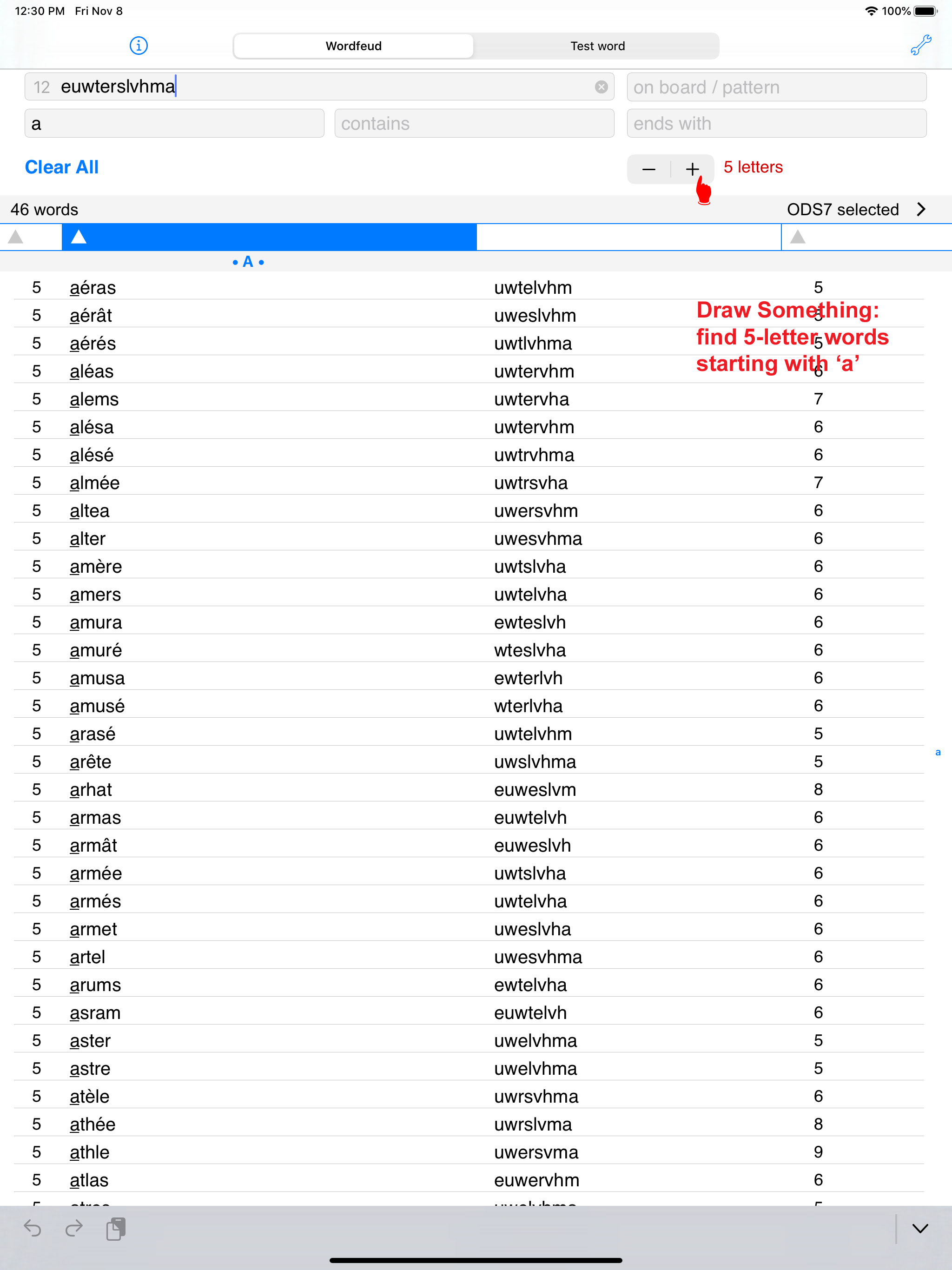 Français Words Finder/WF screenshot 9