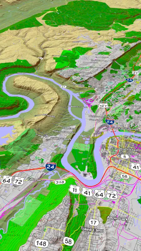 Scenic Map Eastern USA screenshot 4 of 5