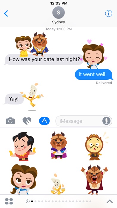 Beauty and the Beast Stickers