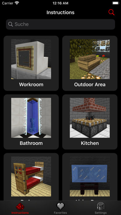 iFurniture Minecraft Designs Screenshot