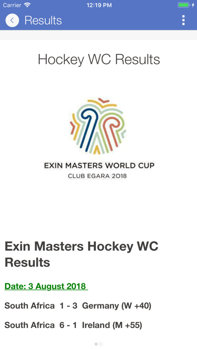 SA Masters Hockey screenshot 2
