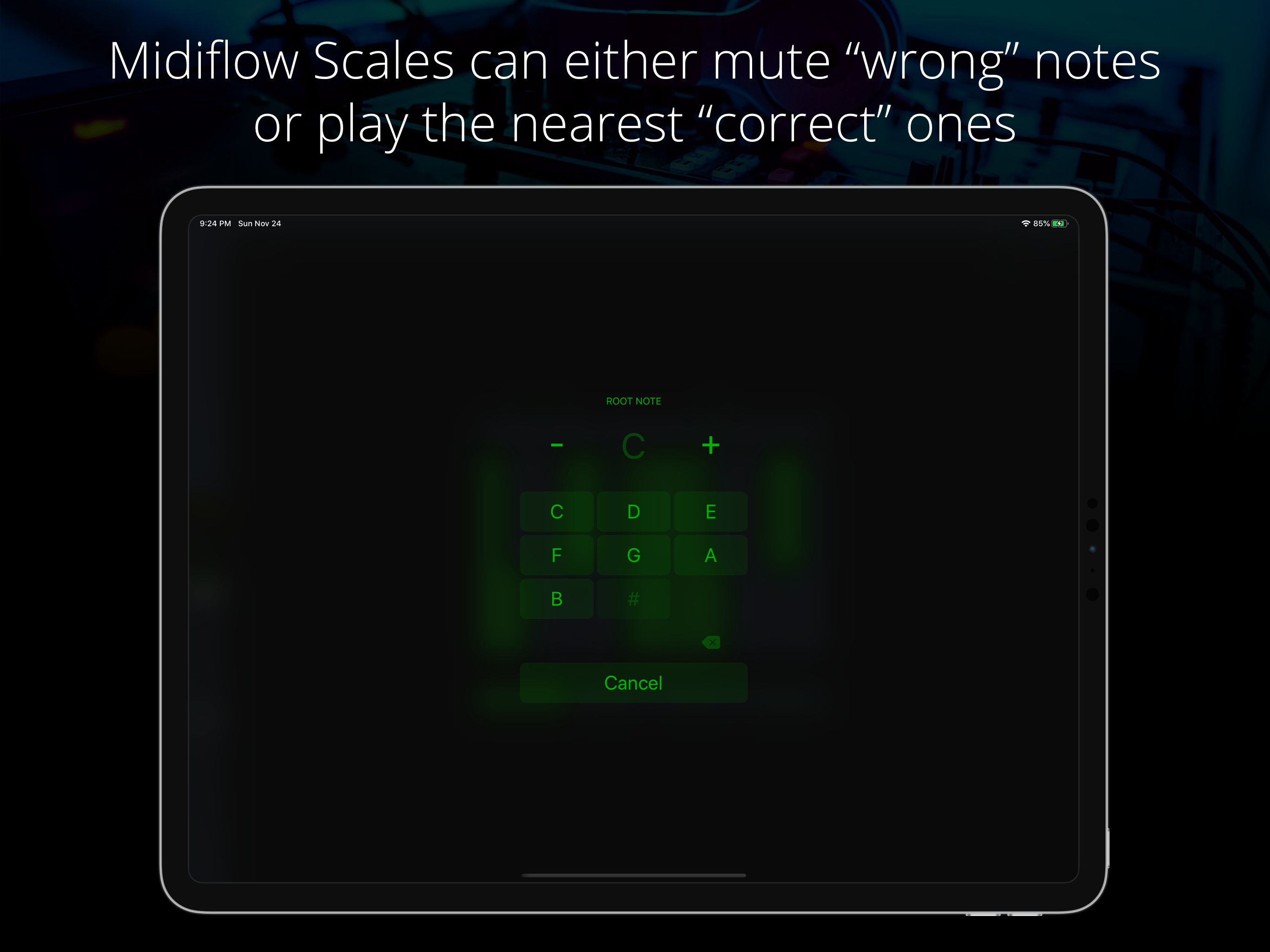Midiflow Scales (Audiobus) screenshot 6