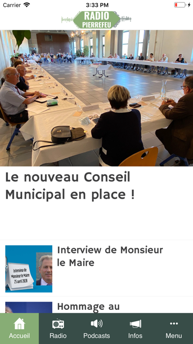 Screenshot #1 pour Radio Pierrefeu