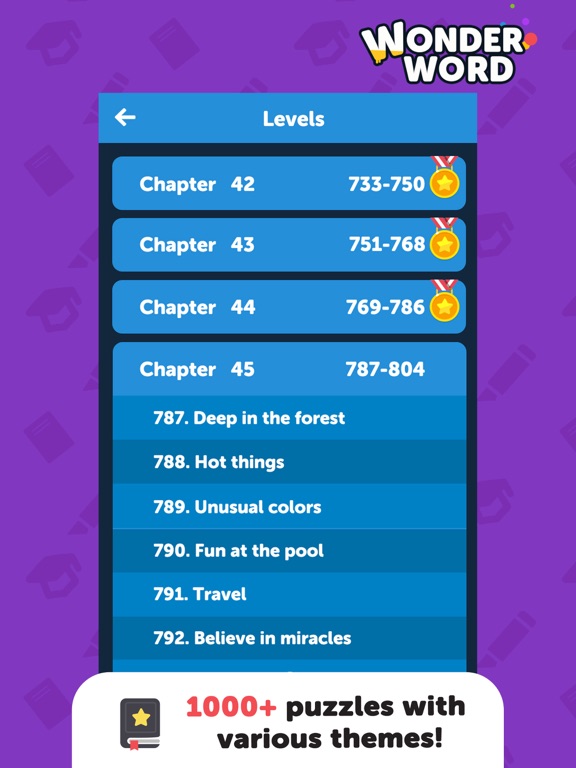 Wonder Word: Word Search Games iPad screenshot 5 - Games app