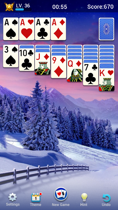 Screenshot #2 pour Solitaire - Classic Card Games