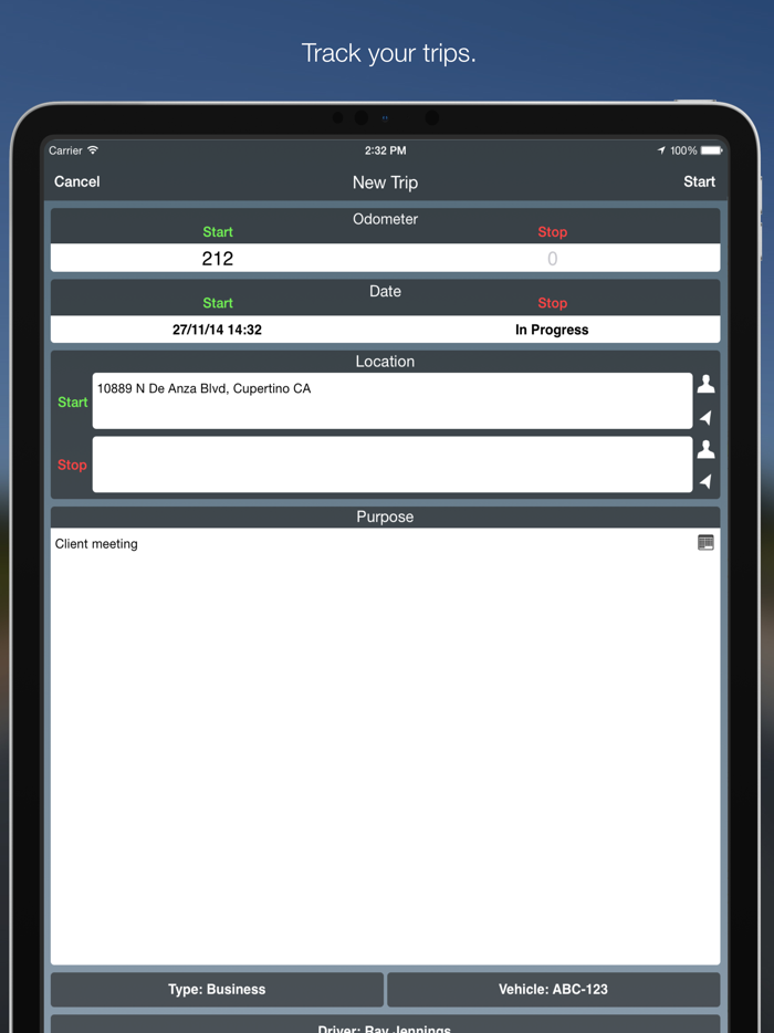 Travel Logs - Vehicle Logbook