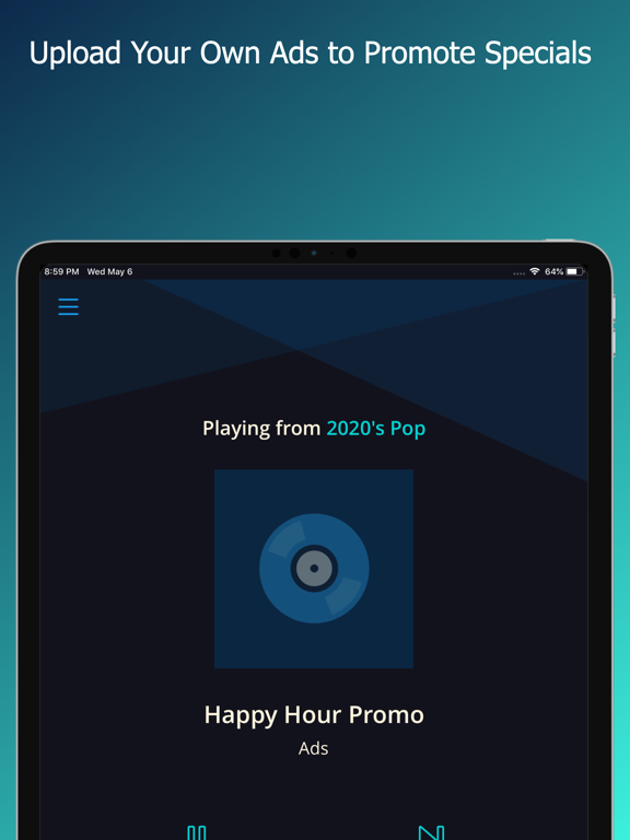 Jukeboxy Venue Player iPad screenshot 5 - Music app