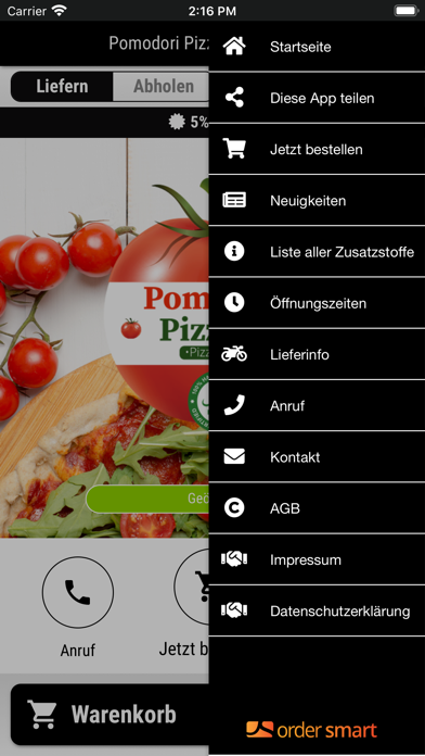 Screenshot #2 pour Pomodori Pizzeria Oberursel