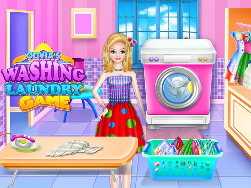 Olivias washing laundry game screenshot 10