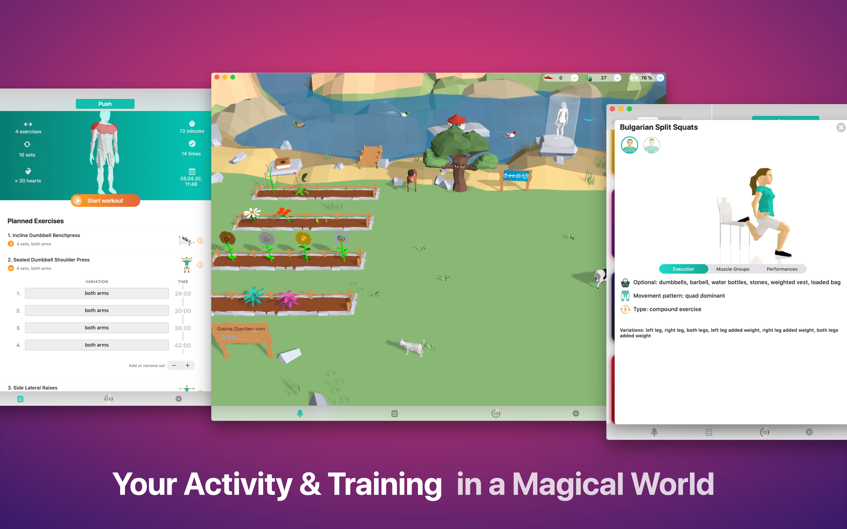 Treeceps Pedometer & Gym Game