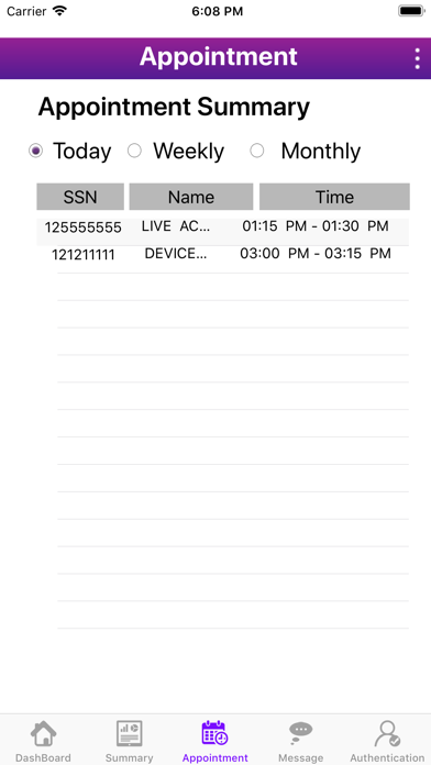 App screenshot