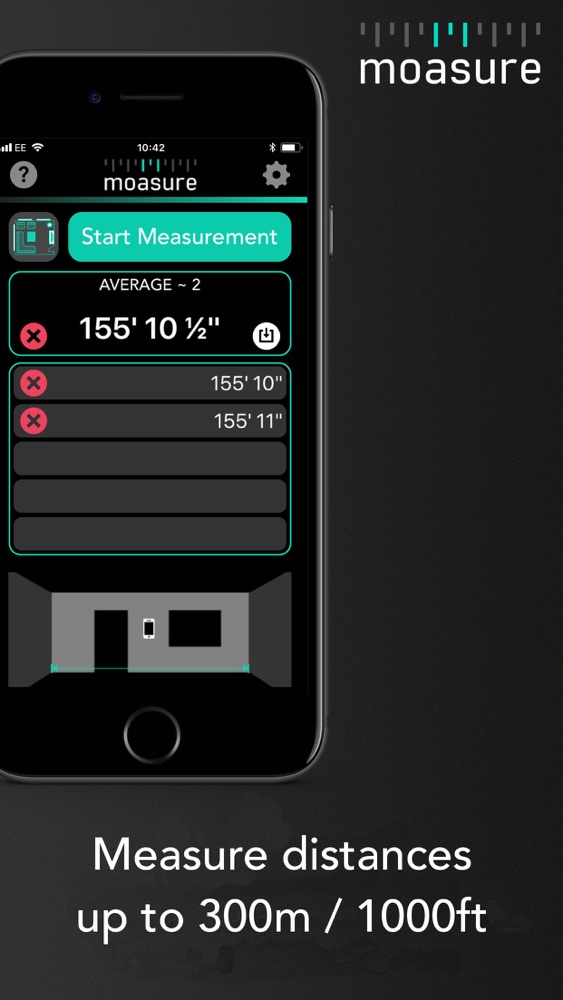 Moasure smart tape measure App for iPhone Free Download Moasure