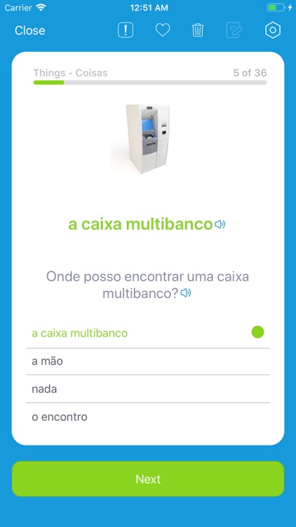 Learn Portuguese: VocApp Vocab screenshot-3