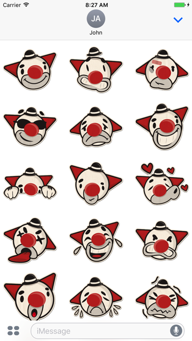 How to cancel & delete Clown Face Sticker Pack from iphone & ipad 1