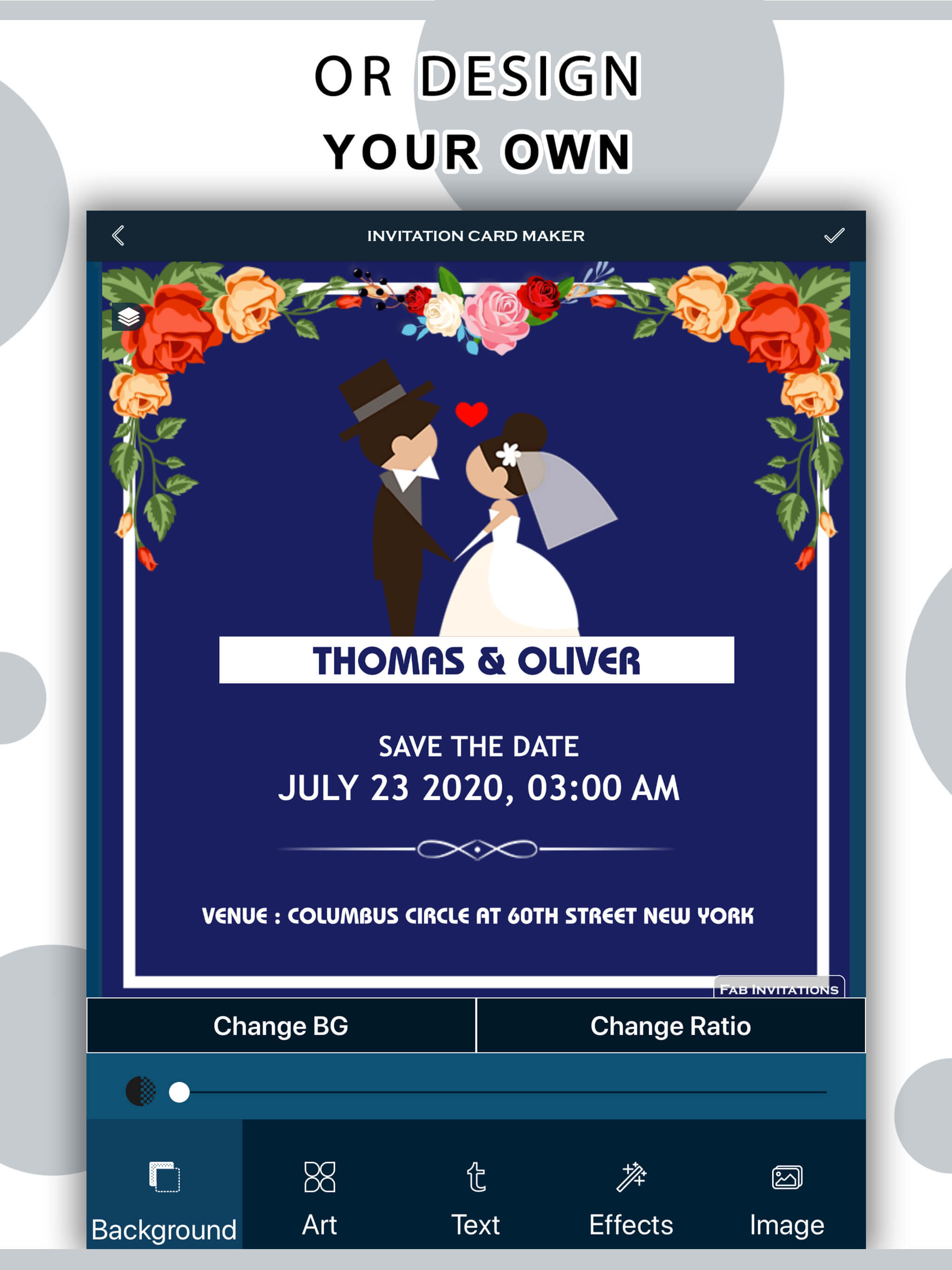 Fab Invitation Card Designer