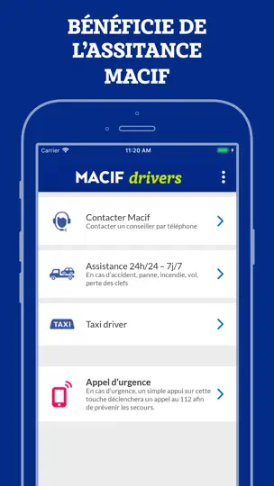 Capture d'écran de MACIF Drivers sur iPhone 4