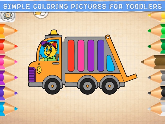Baby games: my simple coloring iPad screenshot 1 - Games app