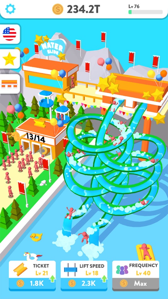 #4. Idle Water Slide (iOS) 由: 文辉 江