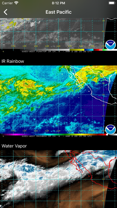 NOAA Hurricane Center Screenshot