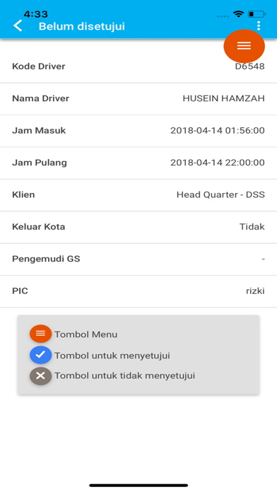 Screenshot #2 pour Timesheet Mobile (Approval)