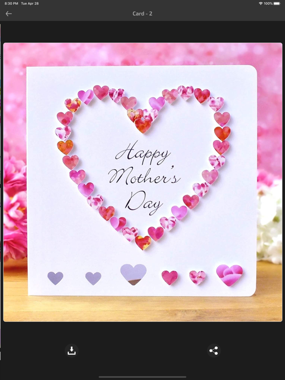 Mothers Day Wishes Frame Cards iPad screenshot 4 - Entertainment app