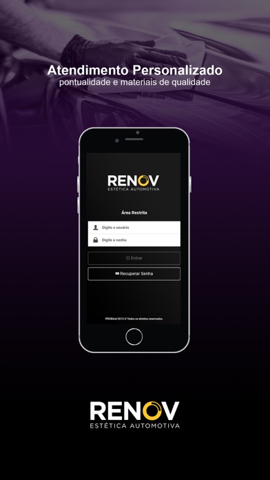 RENOV Estética Automotiva Screenshot