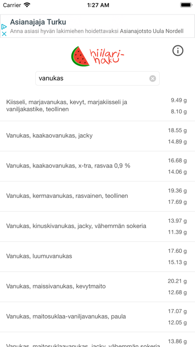 Screenshot #1 pour Hiilarihaku