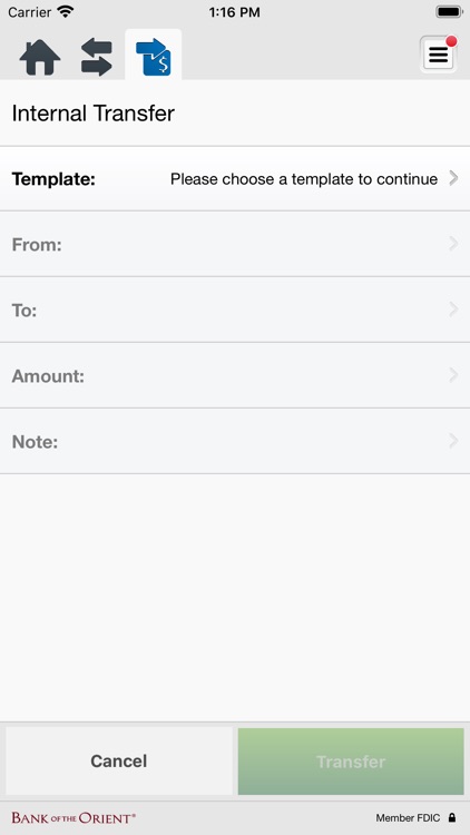 Bank Orient Business Mobile screenshot-5