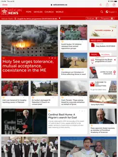 The Vatican News iPad image 2