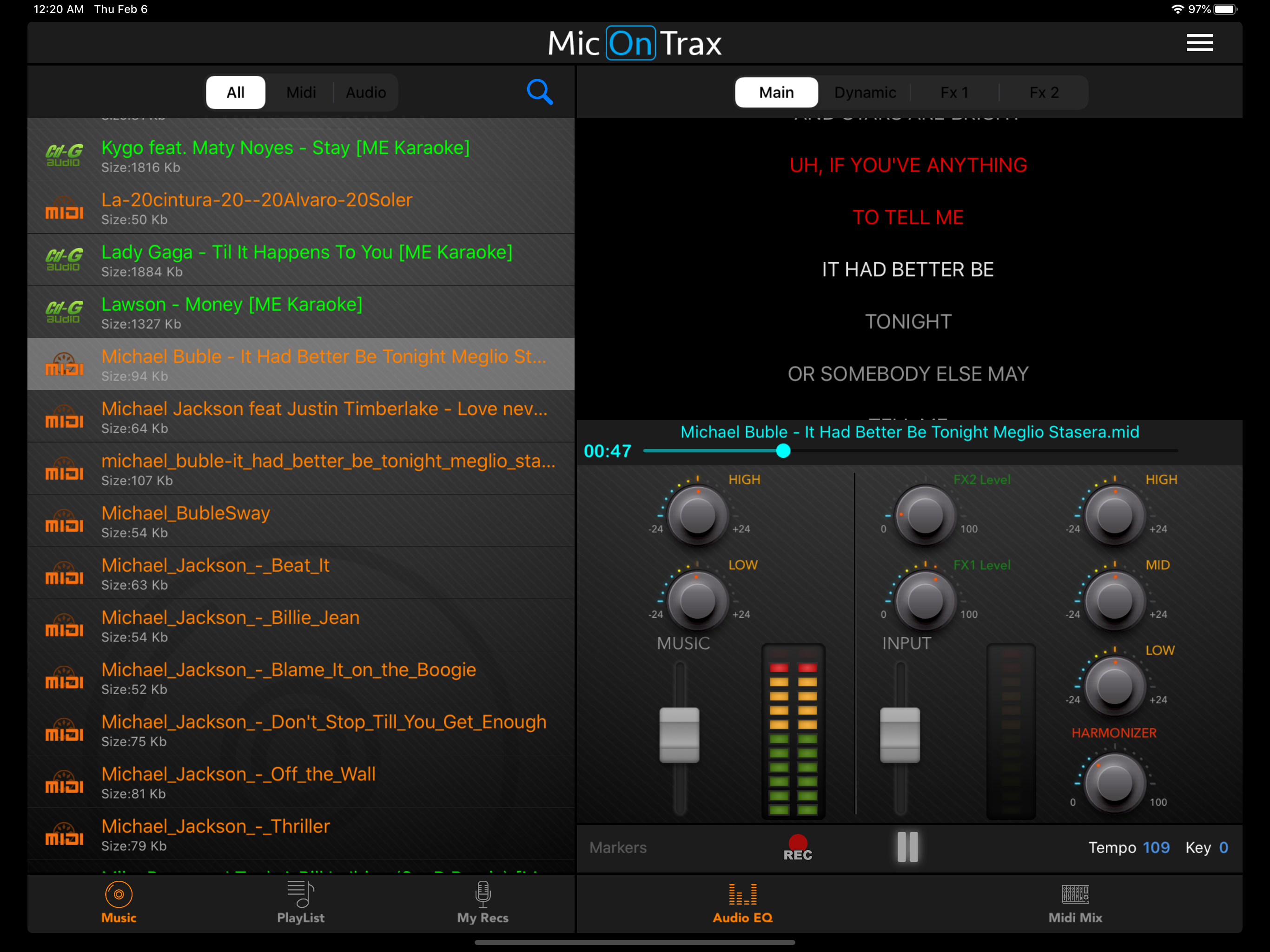 micOnTrax: Midi Audio Player screenshot 13