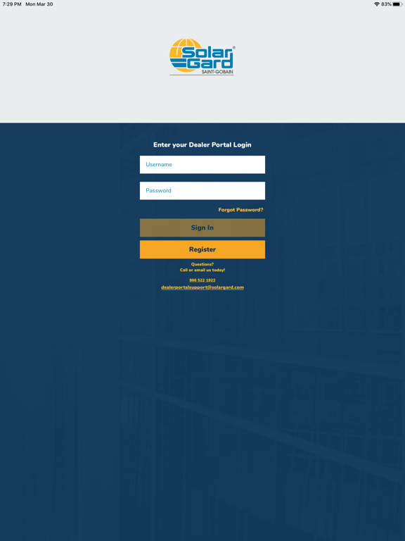 My Solar Gard® iPad screenshot 1 - Business app