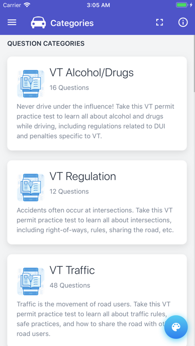 Vermont DMV Practice Test Screenshot 9 of 10