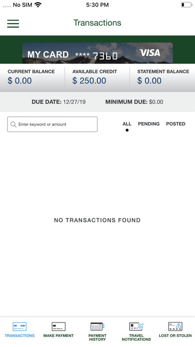 Wyrope FCU Credit Screenshot