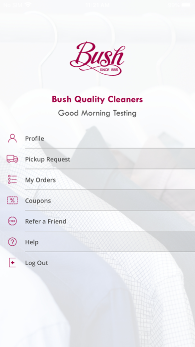 Bush Quality Cleaners iPhone screenshot