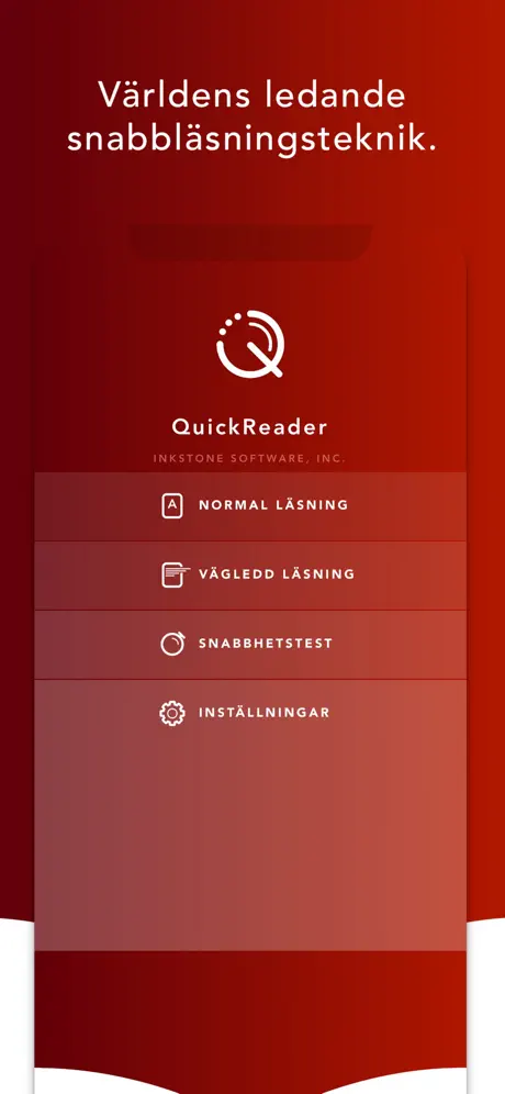 QuickReader - Snabbläsning
