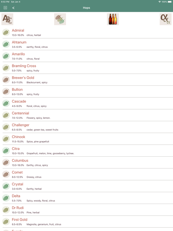 Brewer's Mate iPad screenshot