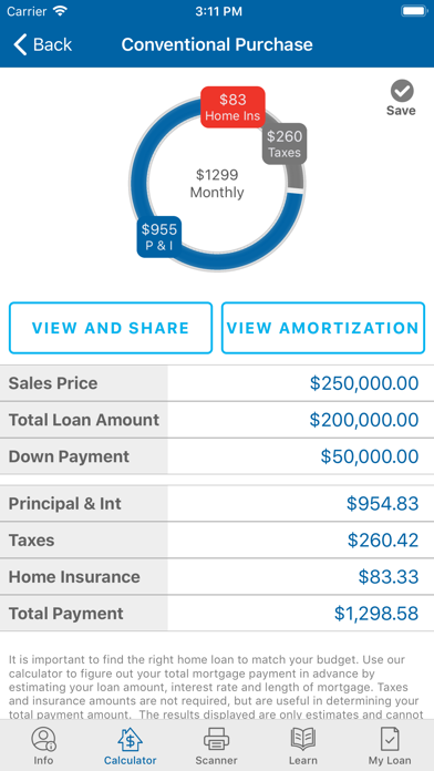 USA Lending, DAS Acquisition Screenshot