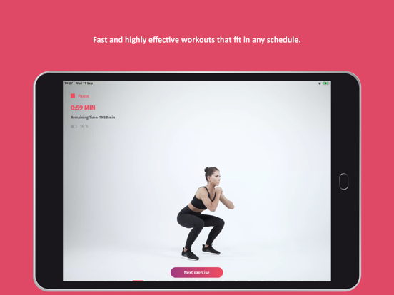 beurer EMS HomeStudio iPad screenshot 4 - Sports app