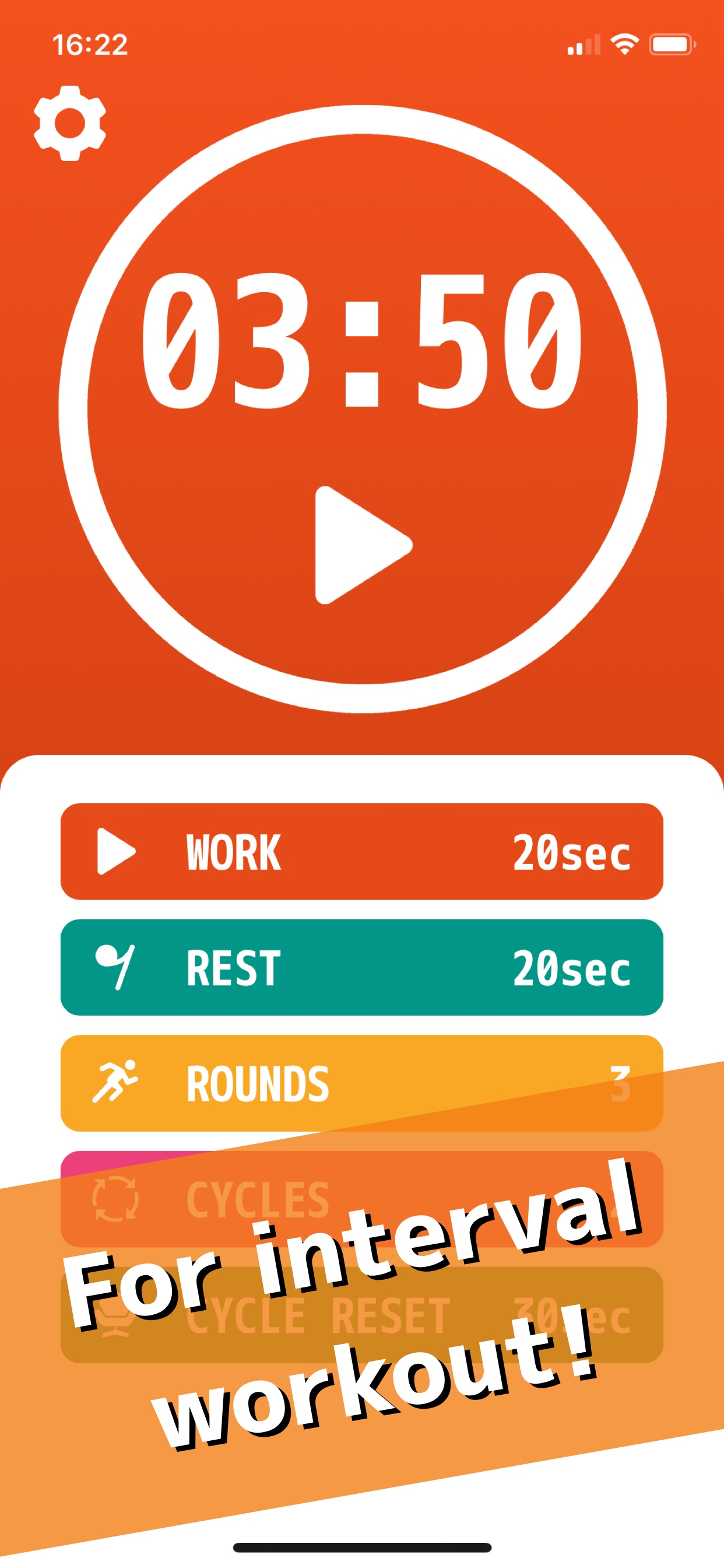 Workout Timer - HIIT, Tabata