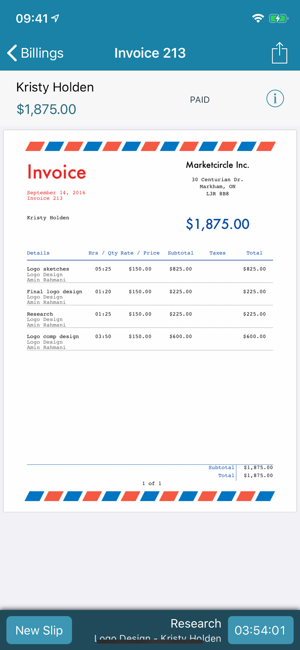 Billings Pro - Time & Invoice screenshot 5