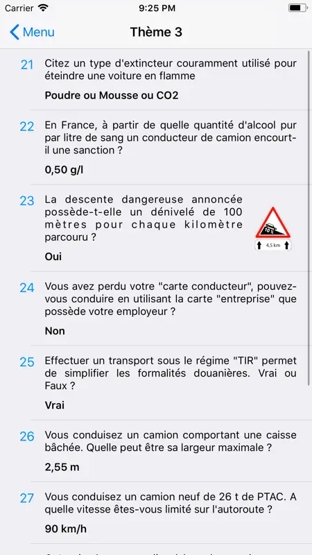 Permis C/CE - Examen camion screenshot 2 of 5