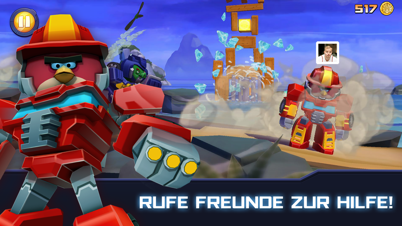Angry Birds Transformers iOS Mod IPA screenshot 3 - iOS game interface