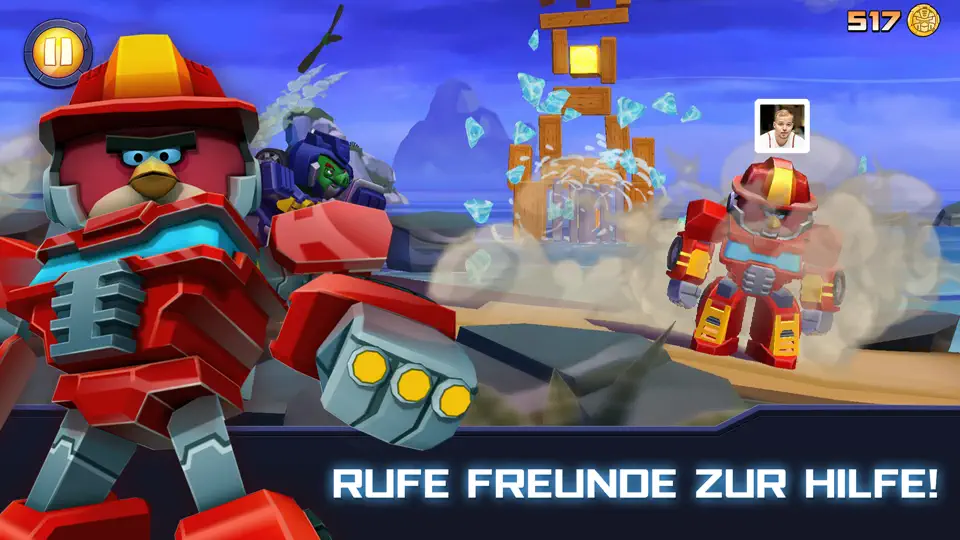 Screenshot von Angry Birds Transformers auf dem iPhone 3