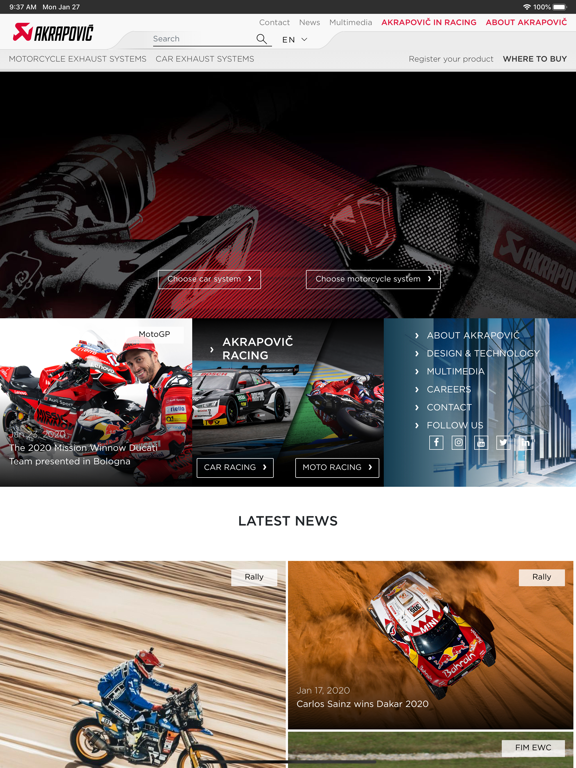 Screenshot #4 pour Akrapovič Exhaust Systems