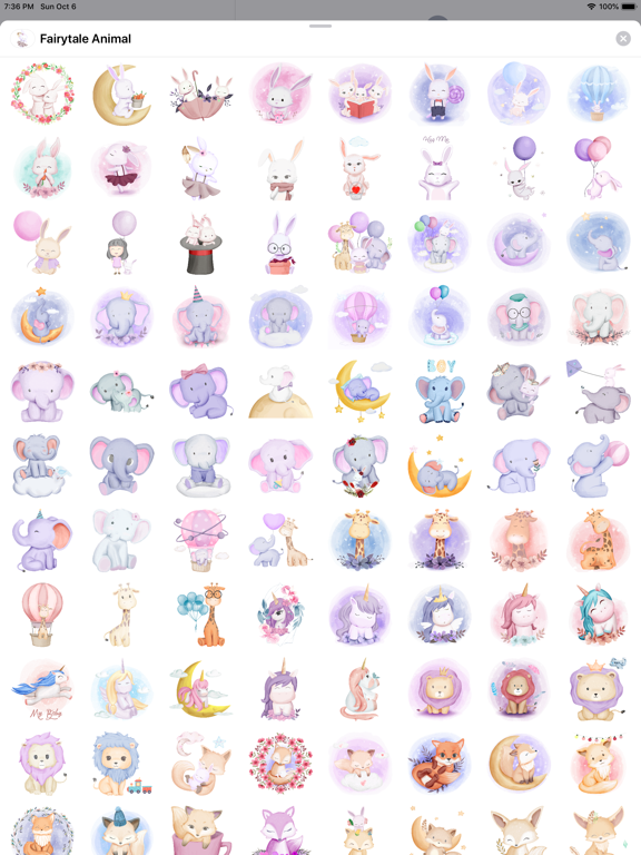 Screenshot #6 pour Fairytale Baby Animal Stickers